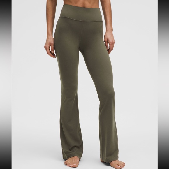 Lululemon Dark Green Flare Pants - Picture 2 of 7